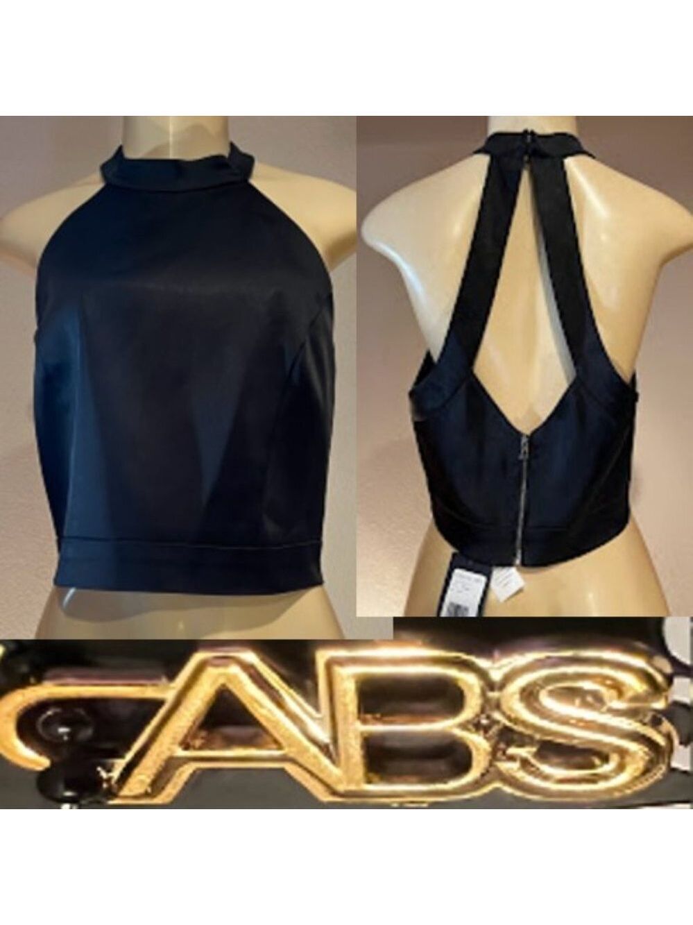 ABS Allen Schwartz Evening Wear Top Size 8 NWT, and COA